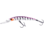 Yo-Zuri Crystal Minnow Deep Diver Walleye Trolling Bait 9/16oz 4-3/8in 10ft #2 Hooks, Purple Tiger, R1206PT