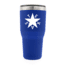 Yukon Outfitters 30oz Tumbler, Royal Blue with Zavala TX Flag print, YO30RBZAVALA
