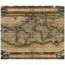 Yukon Outfitters Sherpa Lined Lodge Blanket, 50x 60in, Old World Map, MGYSB8028