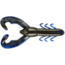 Yum Christie Craw Swim Bait, 8 Pack, 3.5in, Black Blue Shadow, YCW3143