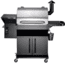 Z Grills 1000E 8-in-1 Wood Pellet Grill, BBQ &amp; Smoker, Black/Silver, 54x25x53in, ZPG-1000E