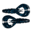 Z-Man Hella Crawz 3.75in Black Blue 3 Pack, HCR-02PK3