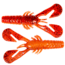 Z-Man Turbo Crawz 4in Fire Craw 6 Pack, TCRAW4-370PK6