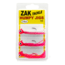 Zak Tackle Humpy Jig Kit 3/8oz, Pink Head, 3 Skirt Colors, Z-HJK38P