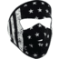 Zan Headgear Small Mask, Neoprene, Black and White Flag, WNFMS091