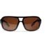 Zeal Optics Brody Mens Sunglasses, Black Plaid Frame and Polarized Copper Lens 10009