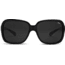 Zeal Optics Hadley Womens Sunglasses, Black Gloss Frame and Polarized Dark Grey Lens 10413