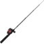 Zebco 202 Spincast Combo, TELE Size, 66 in, Black/Red, 202565TEL.FB4