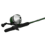 Zebco 33 Classic Spincast Reel and Rod Combo, 5ft 6in 2-PC Rod, Med-Light, Mod-Fast, SZ 30 Reel, 3.6-1 Ratio, Reversible Retrieve, Silver/Green, 33CL562ML.NS6