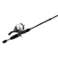 Zebco 33 Custom-Z Spincast Reel and Rod Combo, 6ft 6in 2-PC Telescopic Rod, Medium, Fast, SZ 30 Reel, 4.1-1 Ratio, 2-PC Strike King Tackle Kit, Silver/Purple, 33CZ2SK662M.FB4