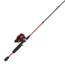 Zebco 33 Custom Z Spincast Reel and Rod Combo, 6ft 2-PC Fiberglass Rod w/ EVA Handle, QuickSet Anti-Reverse Reel w/ Bite Alert, Red, 33CZRD602MA.NS4