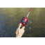 Zebco 33 Custom Z Spincast Reel and Rod Combo, 6ft 2-PC Fiberglass Rod w/ EVA Handle, QuickSet Anti-Reverse Reel w/ Bite Alert, Red, 33CZRD602MA.NS4