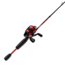 Zebco 33 Custom Z Spincast Reel and Rod Combo, 6ft 2-PC Fiberglass Rod w/ EVA Handle, QuickSet Anti-Reverse Reel w/ Bite Alert, Red, 33CZRD602MA.NS4