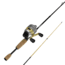 Zebco 33 Gold Max Spincast Reel and Rod Combo, 6ft 6in 2-PC Fiberglass Rod w/ Cork Handle, QuickSet Anti-Reverse Reel, Silver/Gold, 33MXG662MHA.NS4