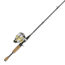 Zebco 33 Gold Max Spincast Reel and Rod Combo, 6ft 6in 2-PC Fiberglass Rod w/ Cork Handle, QuickSet Anti-Reverse Reel, Silver/Gold, 33MXG662MHA.NS4