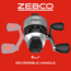 Zebco 33 Spincast Reel and Rod Combo, 5ft 6in 2-PC Fiberglass Rod, QuickSet Anti-Reverse Reel w/ Bite Alert, Including BONUS Reel, Silver, 3333N.BP4