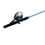 Zebco 33 Salt Fisher Spincast Reel and Rod Combo, 6ft 6in 2-PC Telescopic Rod, Medium-Heavy, SZ 30 Reel, 3.6-1 Ratio, 4-PC Strike King Tackle Kit, Blue, 33SWSK662MH.FB4