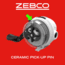 Zebco Bite Alert Spincast Reel and Rod Combo, 7ft 2-PC Fiberglass Rod w/ Built-in Hook Keeper, Electronic Bite Alert Reel w/ Ceramic Pick-Up Pin and Dial-Adjustable Drag, BA808J702MHA.NS3