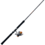 Zebco Crappie Fighter Spinning Combo, 8 ft, Gray/Orange, CRFUL802LA.NS4