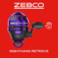 Zebco Dock Demon Spincast Reel and Rod Combo, 30in 1-PC Fiberglass Pole w/ EVA Handle, QuickSet Anti-Reverse Reel, Pre-Spooled w/ 6lb Zebco Line, Purple, DOCKPRSC301M.FB6