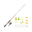 Zebco Ready Tackle Crappie 10sz 6 ft 6 in Spinning Combo w/Mr. Crappie Tackle, 2 Pieces, Ultra Light, 21-44697