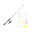 Zebco Ready Tackle Trout 10sz 6 ft Spinning Combo w/Trout Magnet Tackle, 2 Pieces, Ultra Light, 21-44698