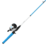 Zebco Roam Spincast Reel and Rod Combo, 6ft 2-PC Fiberglass Pole w/ ComfortGrip Handle, QuickSet Anti-Reverse Reel, Pre-Spooled w/ 10lb Zebco Line, Blue, ROAMBLSC602M.NS3