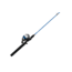 Zebco Salt Fisher 33 Spincast Reel and Rod Combo, 6ft 6in 2-PC Medium-Heavy, Moderate-Fast Fiberglass Rod, Interchangeable Retrieve, 12lb Line, Blue/Silver, SF33N662MH.NS3