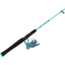 Zebco Splash Spinning Combo, 20 Size Reel, With 8# Line, On 6 Ft., 2 Piece Ml Action Rod, 1/16-3/8oz Lures, 4 Color Assortment, SPL20602MLB