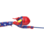 Zebco Youth Wonder Woman Floating Spincast Reel and Rod Combo, 29in Fiberglass Rod, Light, Moderate, SZ 20 Reel, RH Retrieve, Pre-Spooled w/ 6lb Line, Pink, YFCWWOMAN.FB6