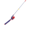 Zebco Youth Wonder Woman Floating Spincast Reel and Rod Combo, 29in Fiberglass Rod, Light, Moderate, SZ 20 Reel, RH Retrieve, Pre-Spooled w/ 6lb Line, Pink, YFCWWOMAN.FB6