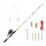 Zebco Ready Tackle Lake/Pond 6 ft Spincast Combo w/Eagle Claw Tackle, 2 Pieces