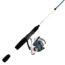 Zebco Custom-Z Spinning Reel and Rod Combo, 6ft 6in 2-PC Telescopic Rod, Medium, Moderate-Fast, SZ 30 Reel, 14-PC Strike King Tackle Kit, Blue/White, CZ30SK662M.FB4