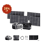Zero BreezeR Mark 2 Combo ElecHive & Solar Panels*4, cooling-off-grid-power-supply-bundle