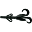 Zoom Baby Brush Hog Creature Bait, 12, 4in, Black, 042038-SP