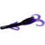 Zoom Baby Brush Hog Creature Bait, 12 Pack, 4in, Black Light, 042369X