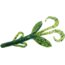Zoom Baby Brush Hog Creature Bait, 12 Pack, 4in, Blue Watermelon, 042103X