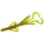 Zoom Baby Brush Hog Creature Bait, 12 Pack, 4in, Chartreuse Pumpkin, 042012X