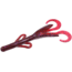Zoom Baby Brush Hog Creature Bait, 12 Pack, 4in, Cranberry, 042431X