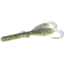 Zoom Baby Brush Hog Creature Bait, 12 Pack, 4in, Electric Shiner, 042390X