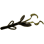 Zoom Baby Brush Hog Creature Bait, 12 Pack, 4in, Green Pumpkin Candy, 042272X