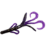 Zoom Baby Brush Hog Creature Bait, 12 Pack, 4in, Muscadine, 042217X