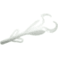 Zoom Baby Brush Hog Creature Bait, 12 Pack, 4in, White, 042040X