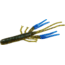 Zoom Big Critter Craw, 10 Pack, 5in, Green Pumpkin Blue/Blue, 039293X