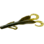 Zoom Brush Hog Creature Bait, 8 Pack, 6in, Green Pumpkin Green, 022184X