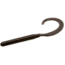 Zoom Curly Tail Finesse Worm, 20 Pack, 4in, Black Red Glitter, 10001