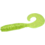 Zoom Fat Albert Single Tail Grub, 10 Pack, 3in, Chartreuse Glitter, 011047X