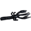 Zoom Lil Critter Craw, 12 Pack, 3in, Black/Blue, 014072X
