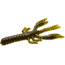 Zoom Lil Critter Craw, 12 Pack, 3in, Green Pumpkin, 14025