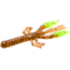 Zoom Lil Critter Craw, 12 Pack, 3in, Pumpkin/Chartreuse, 14015